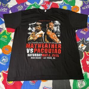 2015 Floyd Mayweather vs Manny Pacquiao Boxing Merch Tee